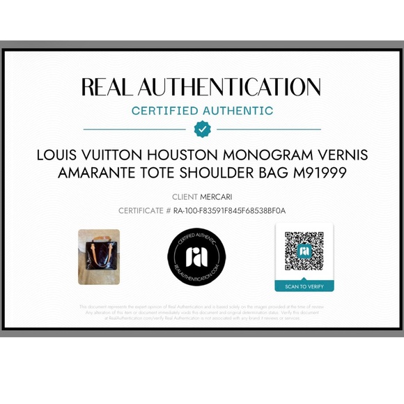 SOLD!! Louis Vuitton LV Vernis Houston Tote in Amarante Patent Leather - Picture 15 of 17